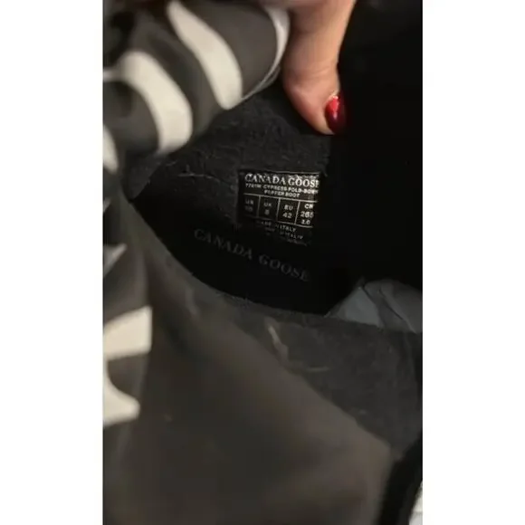 Canada Goose Cypress Fold-Down Puffer Boots Black Size 10 New in Box Snow Winter - Picture 3 of 12